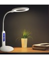 LED Bordlampe LIGHT07 - Hvit, 7W, 6500K (Berøringsdemping & Kalenderfunksjon)