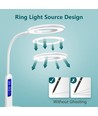 LED Bordlampe LIGHT07 - Hvit, 7W, 6500K (Berøringsdemping & Kalenderfunksjon)