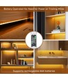 LED-sensorlist, 3000K, 1m - Batteridrevet