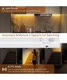 LED-sensorlist, 3000K, 1m - Batteridrevet