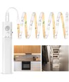 LED-sensorlist, 3000K, 1m - Batteridrevet