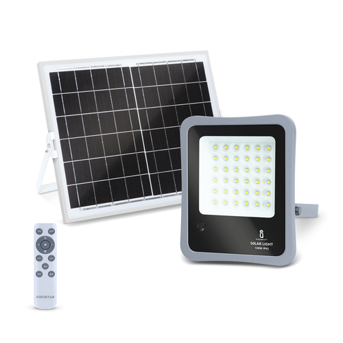 Solcelle LED projektør 100W 6500K