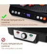 Digital grill - 2000 watt med display og avtakbare plater, sandwich / paninigrill