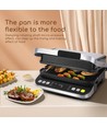 Digital grill - 2000 watt med display og avtakbare plater, sandwich / paninigrill