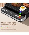 Digital grill - 2000 watt med display og avtakbare plater, sandwich / paninigrill