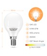 Outlet: LED A5 G45 - Stor Spredning E14, 4.9W, 3000K
