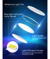LED bordlampe - Sort, 8W, 3000K-6500K, touch-demping, USB-ladestikk & minnefunksjon