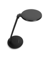 LED bordlampe - Sort, 8W, 3000K-6500K, touch-demping, USB-ladestikk & minnefunksjon