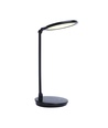 LED bordlampe - Sort, 8W, 3000K-6500K, touch-demping, USB-ladestikk & minnefunksjon