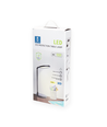 LED bordlampe - Sort, 8W, 3000K-6500K, touch-demping, USB-ladestikk & minnefunksjon