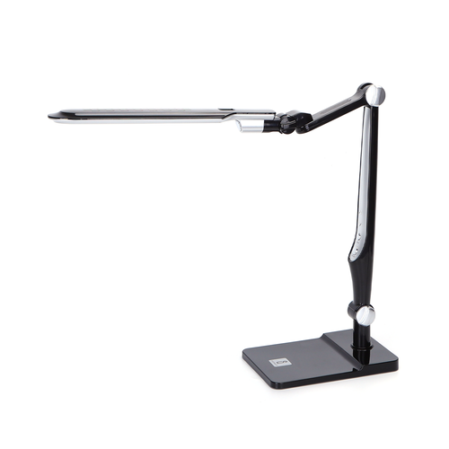 LED-bordlampe - Lys Svart, 9W 6500-3000K (Berøringsdemping)