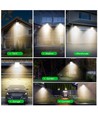 Outlet: Hvit LED-projektør, 20W, 6500K, Støpt aluminium