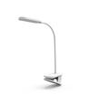 LED Klemmelampe - Hvit med Stikk