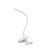 LED Klemmelampe - Hvit med Stikk