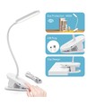Oppladbar Hvit LED Klip-Lampe