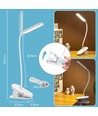 Oppladbar Hvit LED Klip-Lampe