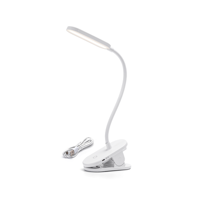 Oppladbar Hvit LED Klip-Lampe