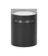 Vegglampe D-01 IP54 GU10 (følger ikke med) - Enkel, Sort, Rund