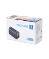 Vegglampe B-06 IP54 GU10 Dobbel - Sort - Rund (Pære Ikke Inkludert)
