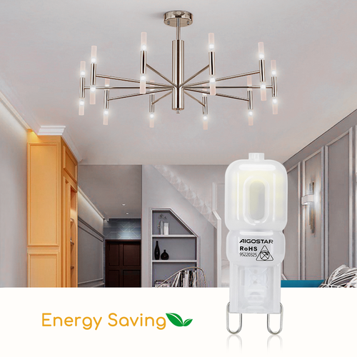 LED G9 2W 6500K Melkehvit - Dobbel Pakke