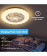 LED takvifte lampe 60W, 3000K-6500K, med fjernkontroll