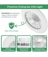 LED takvifte lampe 60W, 3000K-6500K, med fjernkontroll