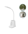 LED Skrivebordslampe med Pennholder, Hvit - Tilkoblingstype