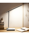 Oppladbar LED-skrivebordslampe med avtagbar base - Hvit & Sort