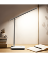 LED Avtakbar Skrivebordslampe med Stikk - Hvit/Grå