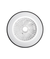 LED Taklampe med Vifte 55W, CCT+RGB, Sort/Hvit, Infrarød Fjernkontroll, 20