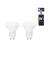 Bluetooth Mesh Smart LED-pære GU10 6,5W RGB+CCT - 2-pakke