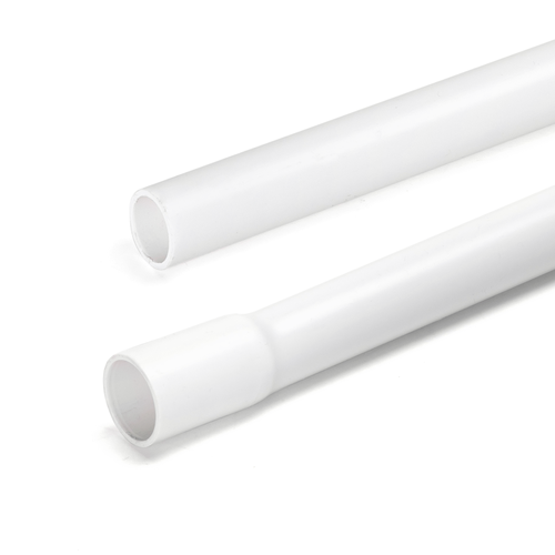 PVC Elektrisk Utvidbart Rør - 20mm, 2m, Hvit