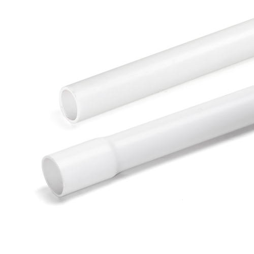 PVC Elektrisk Avtrappet Rør - 25mm, 2m, Hvit