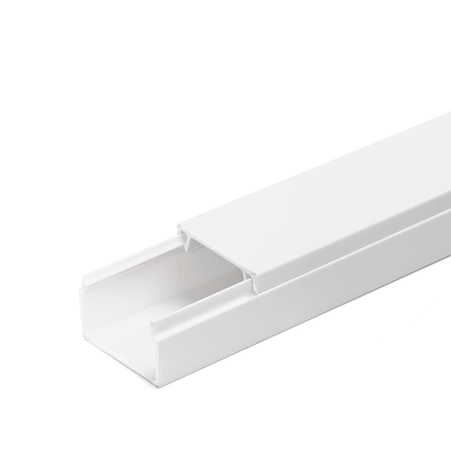 PVC Kabelkanal 25x16mm, 2m med Lim - Hvit