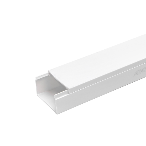 PVC Kabelkanal 40x25mm, 2m med Lim - Hvit