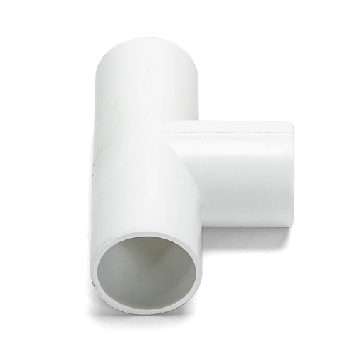 PVC Elektrisk Rør T-Stykke, 25mm, 4 stk, Hvit