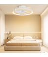 LED-takvifte med lampe 60W (DC20W-motor + 40W LED), fargetemperatur 2700K-6500K, inkl. fjernkontroll