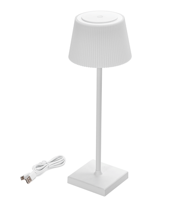 LED BORDLAMPE - 4W - CCT(3000-5000K) - Touchdimming - IP54 - HVIT