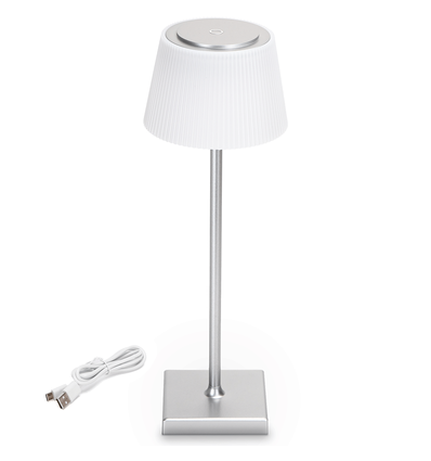 LED Bordlampe - 4W - CCT(3000-5000K) - Touchdemping - IP54 - Sølv
