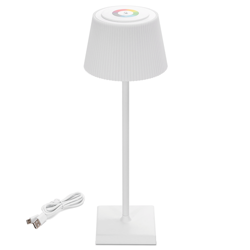 LED BORDLAMPE - 4W RGB+CCT(3000-5000K) Berøringsdemping IP54/HVIT