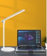 LED skrivebordslampe (rund base) oppladbar type - hvit/online