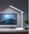 LED skrivebordslampe (rund base) oppladbar type - hvit/online