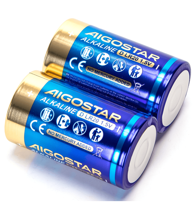 Alkalisk batteri - LR20D 1,5V 2-pakk