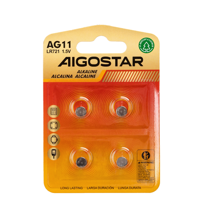 AG11 LR721 - Knappecellebatteri 4-pakning 1,5V