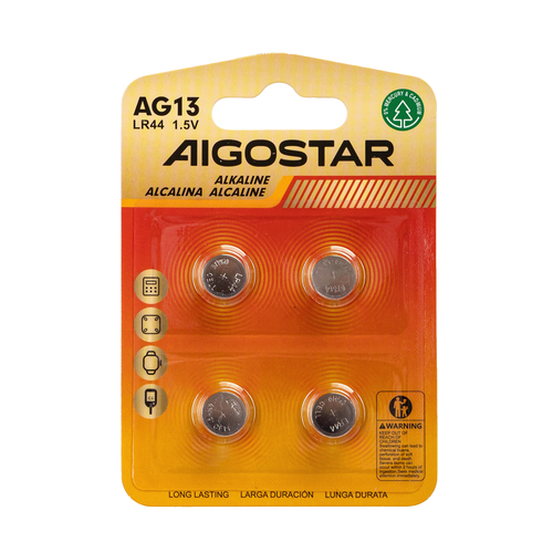 Knappecellebatteri - AG13 LR44 4 stk 1.5V