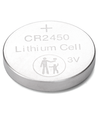 Knappecellebatteri - CR2450 3V - 2 stk.