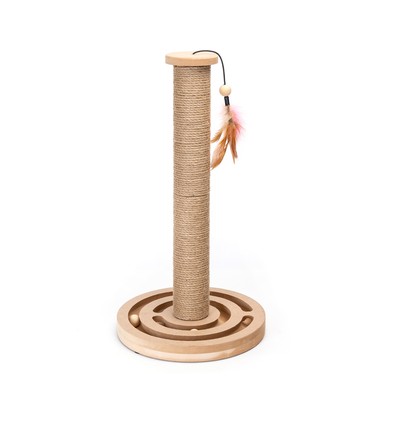 Fjærkatter-tre - Rundt L30*B30*H55CM brun