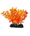 PLASTIKKPLANTE - ENKELTGREN 01 L12CM ORANSJE/LILLA/GRØNN