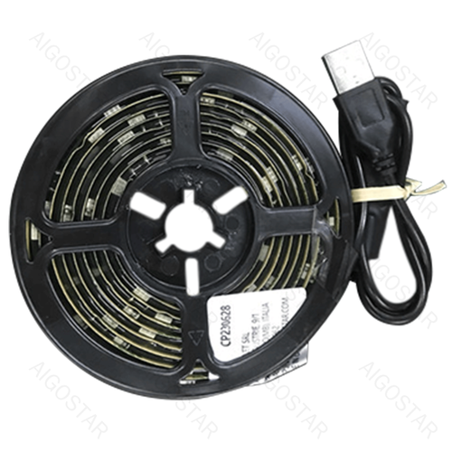 USB fjernstyrt stripelys - RGB - 4,9W 2M 60LED