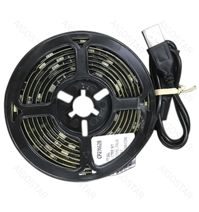 USB fjernstyrt stripelys - RGB - 4,9W 2M 60LED